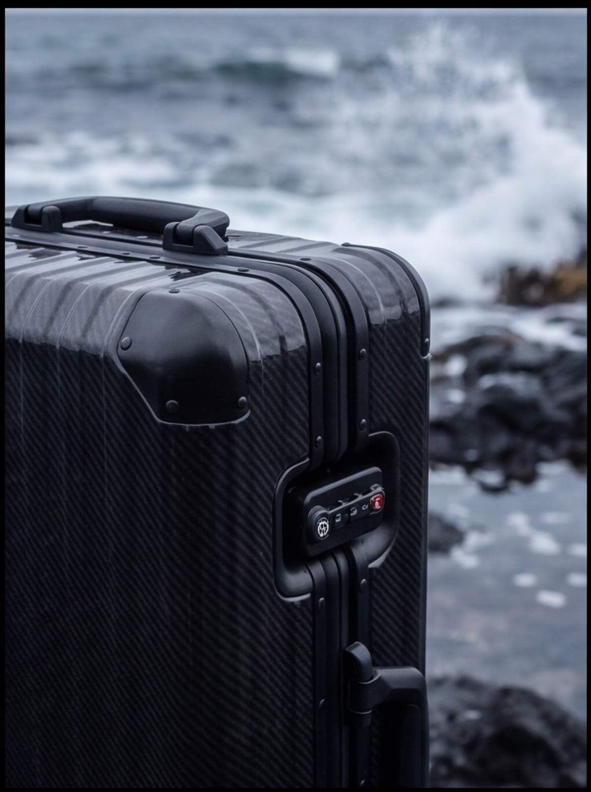 The Atlas Aluminium Luggage — Black