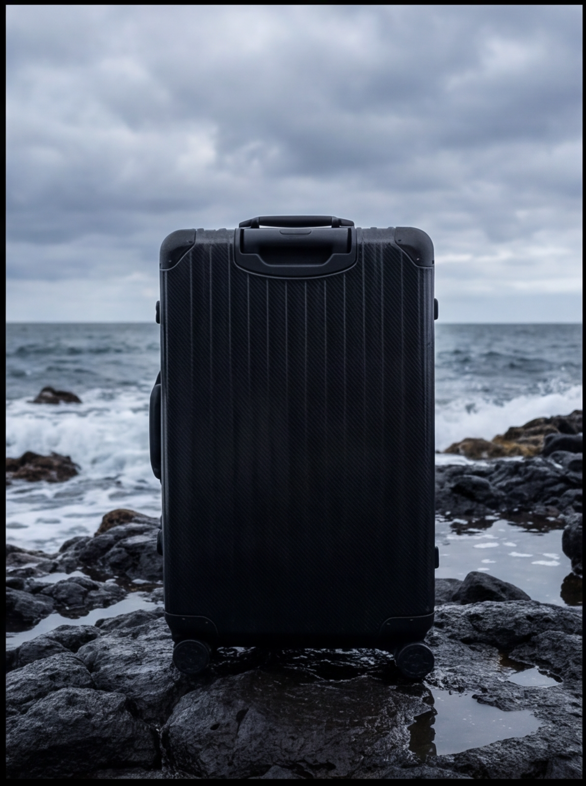 The Atlas Aluminium Luggage — Black
