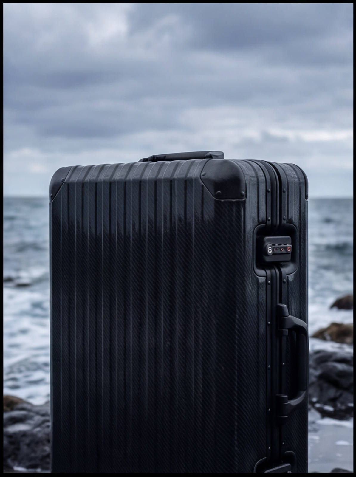 The Atlas Aluminium Luggage — Black