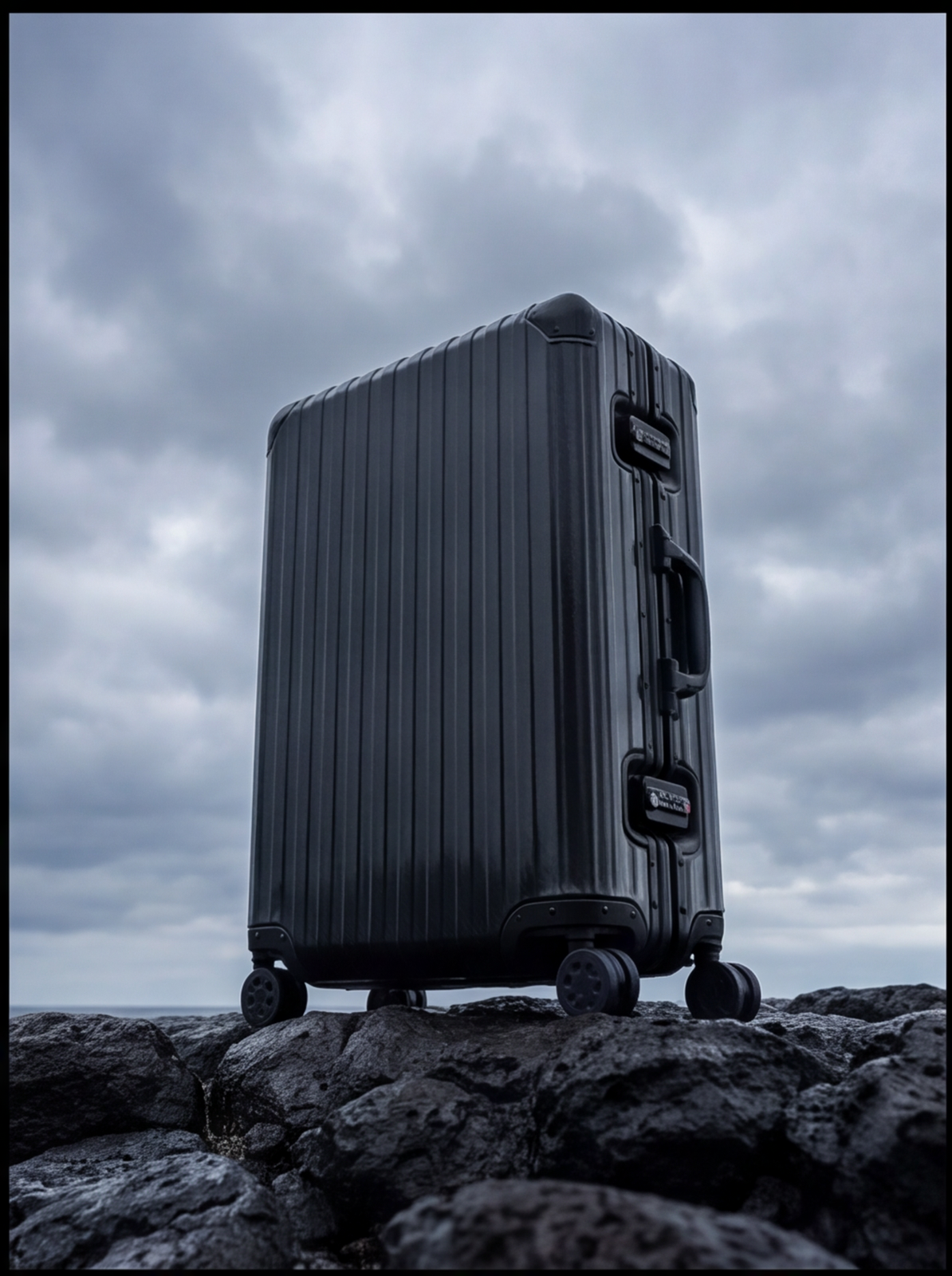 The Atlas Aluminium Luggage — Black