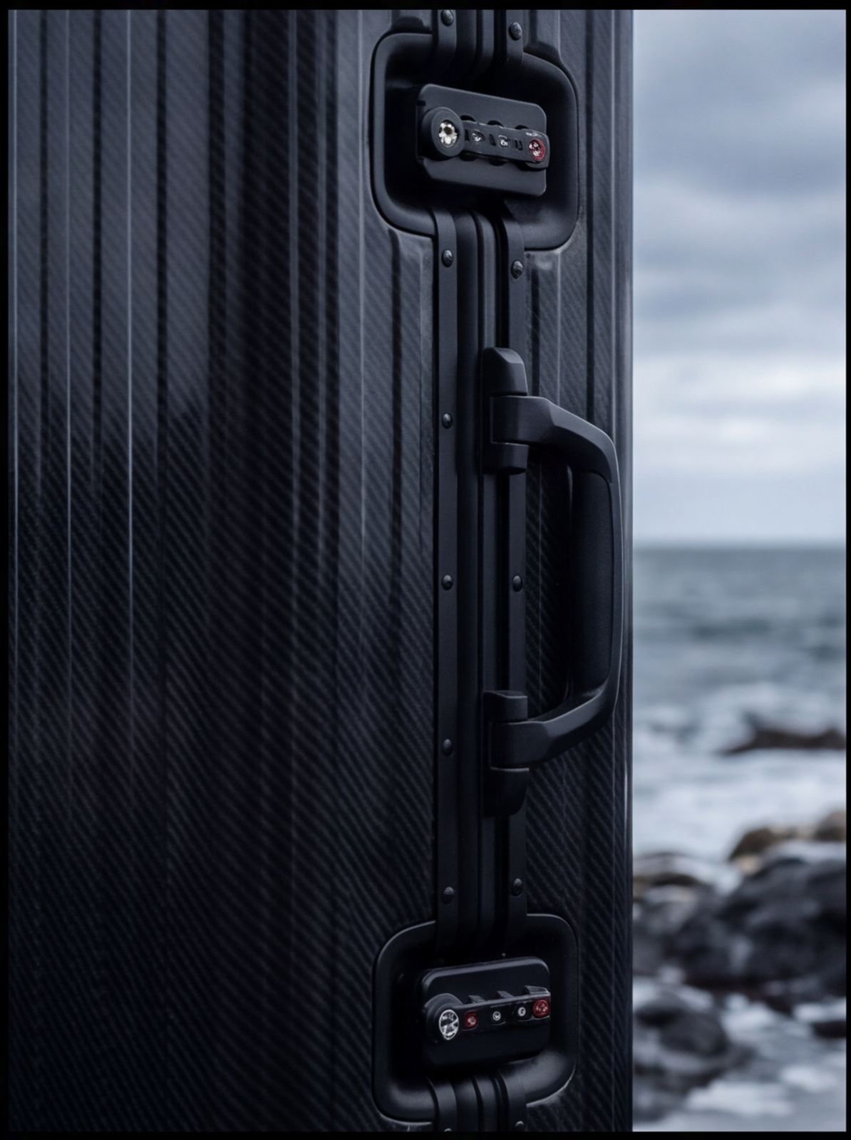 The Atlas Aluminium Luggage — Black