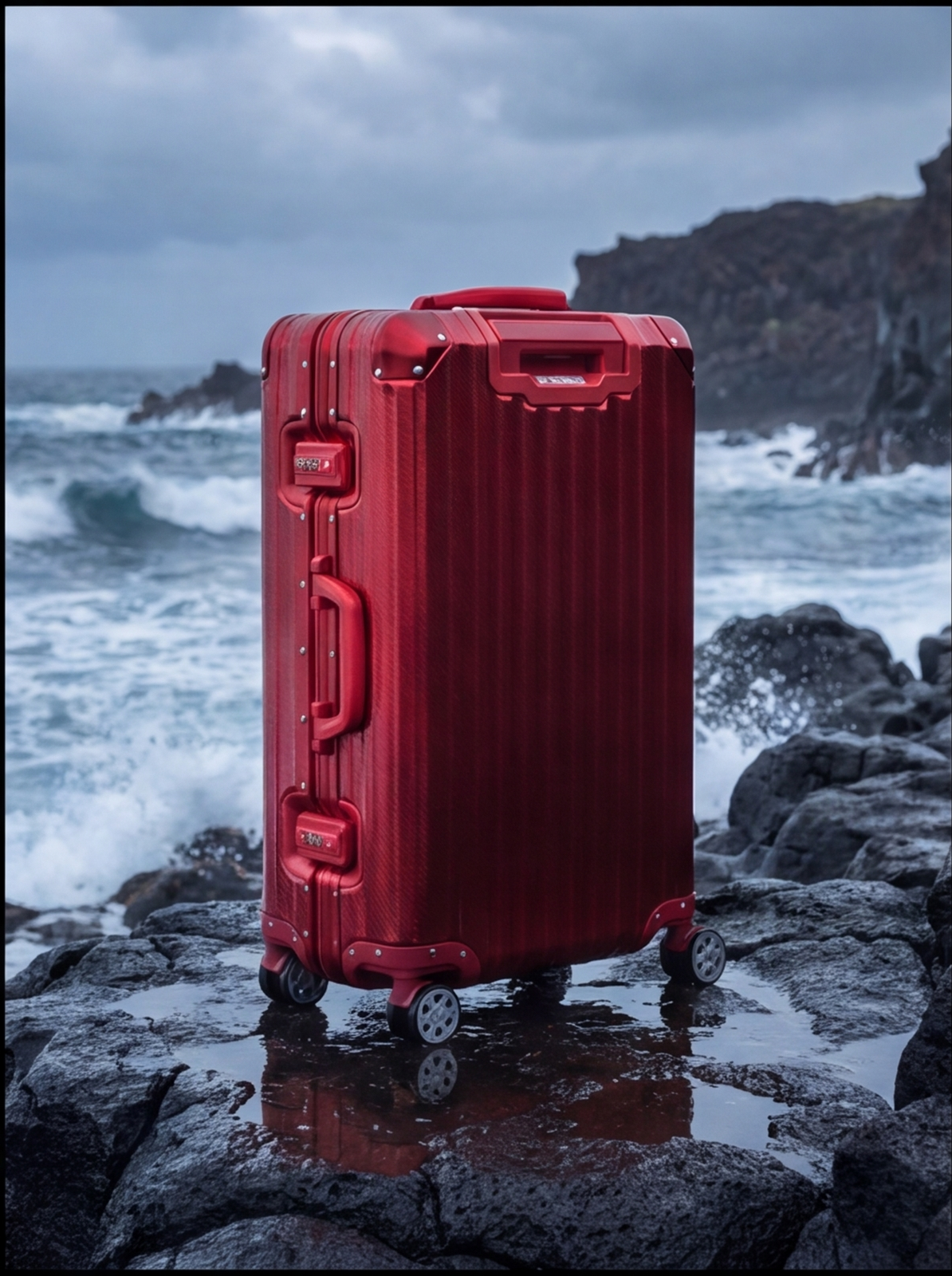 The Atlas Aluminium Luggage — Red Limited Edition