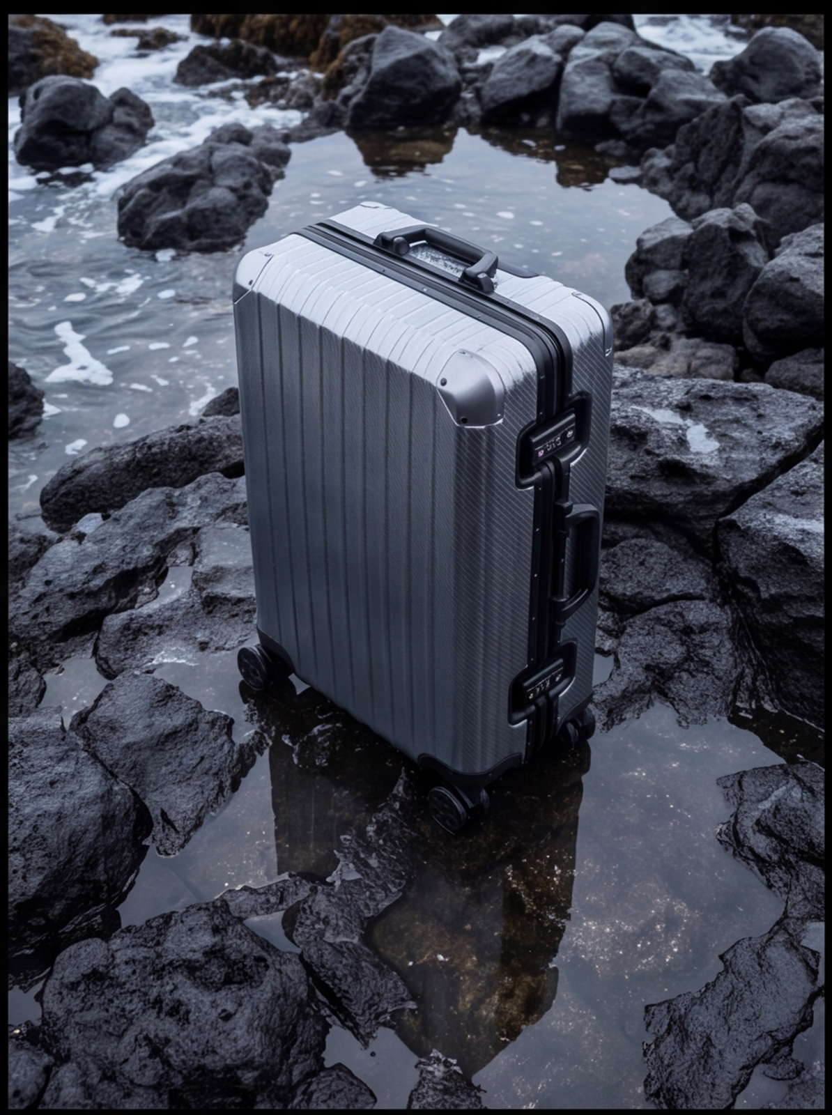 The Atlas Aluminium Luggage — Gunmetal
