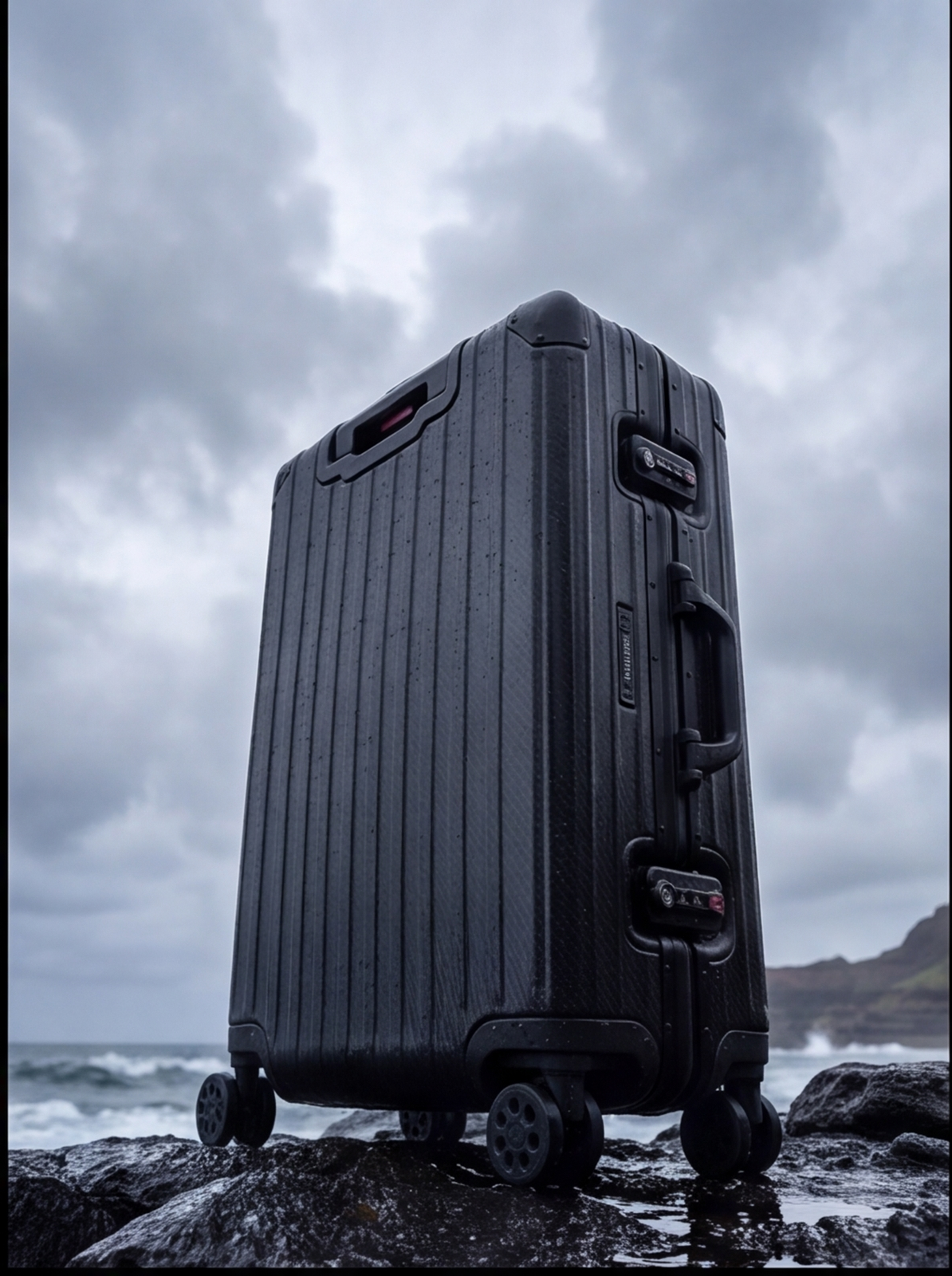 The Atlas Aluminium Luggage — Black