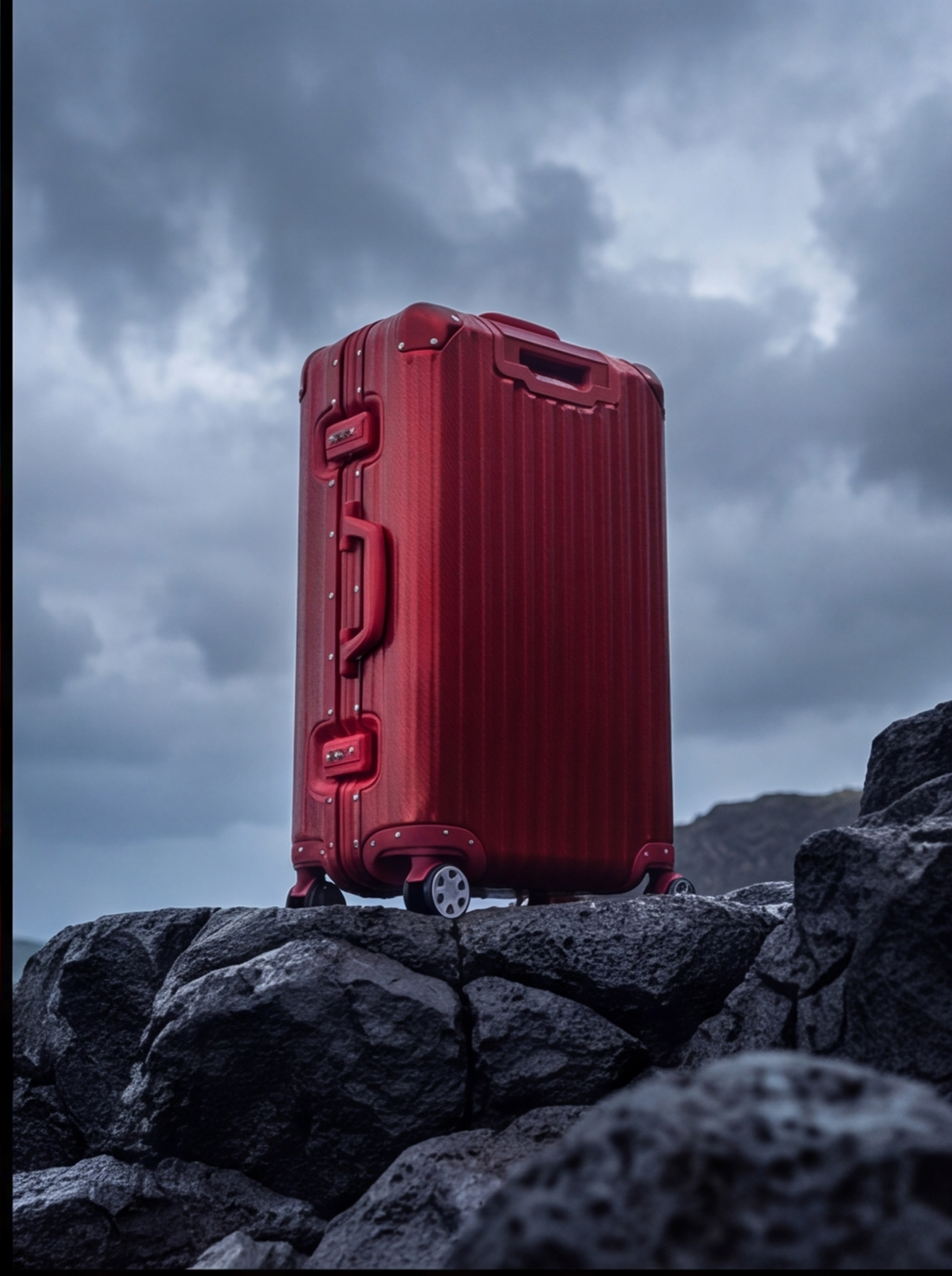 The Atlas Aluminium Luggage — Red Limited Edition