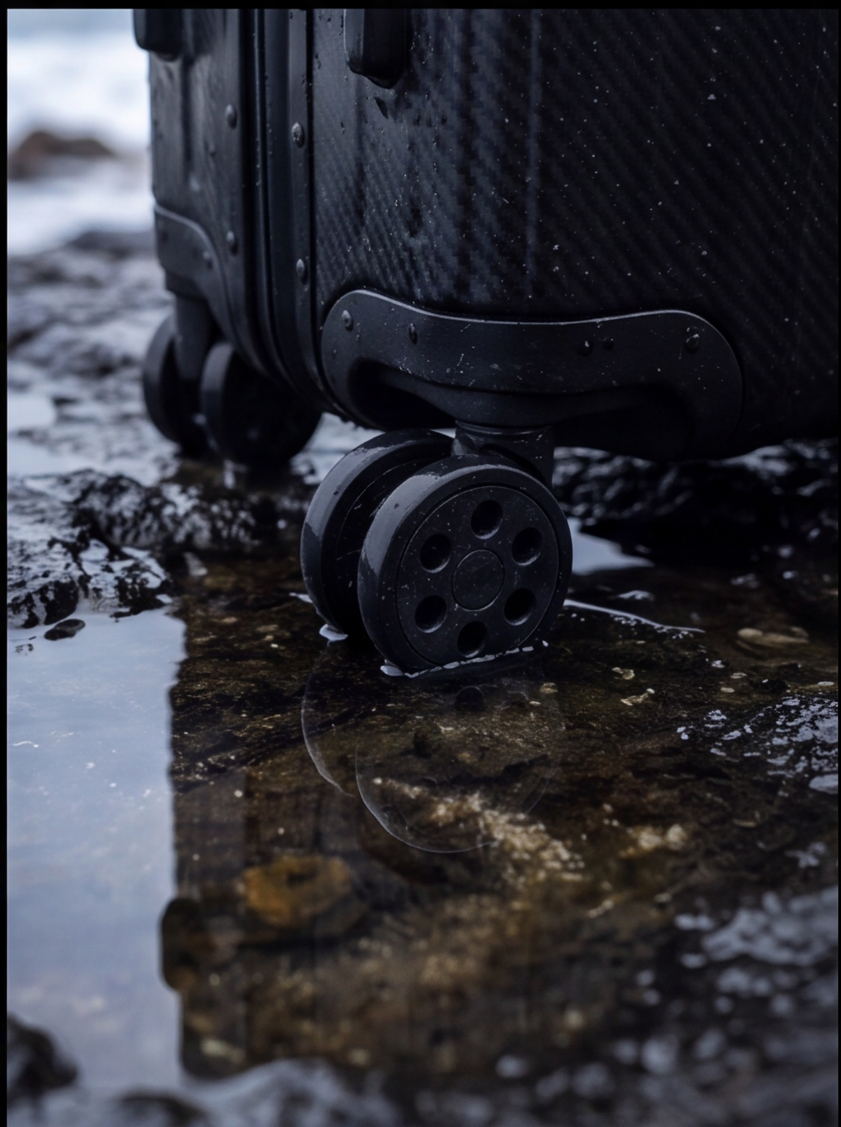 The Atlas Aluminium Luggage — Black