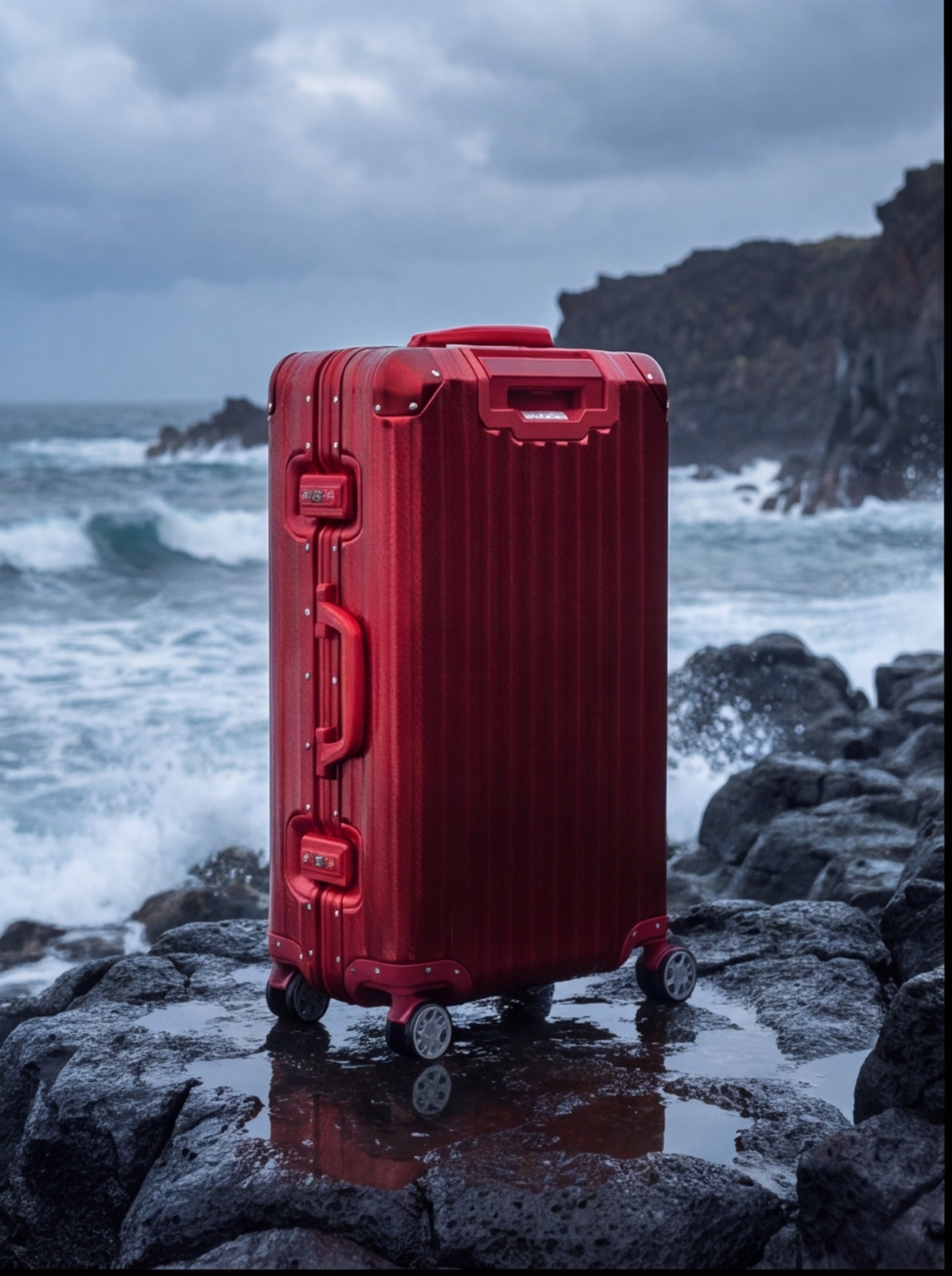 The Atlas Aluminium Luggage — Red Limited Edition