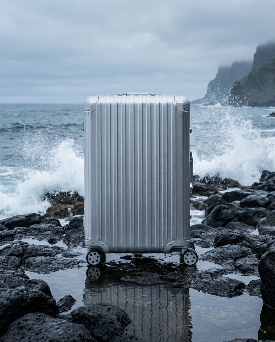 The Atlas Aluminium Luggage — Silver