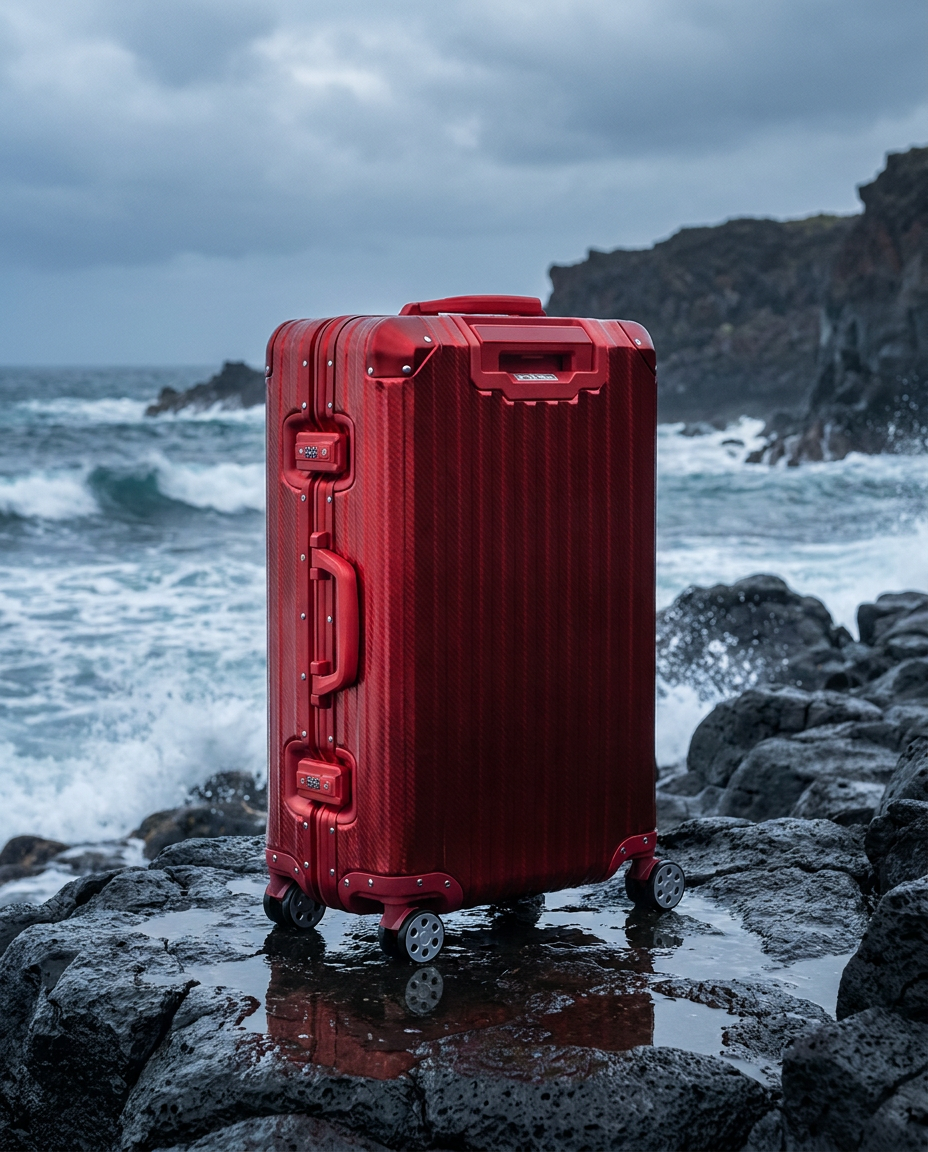 The Atlas Aluminium Luggage — Red Limited Edition