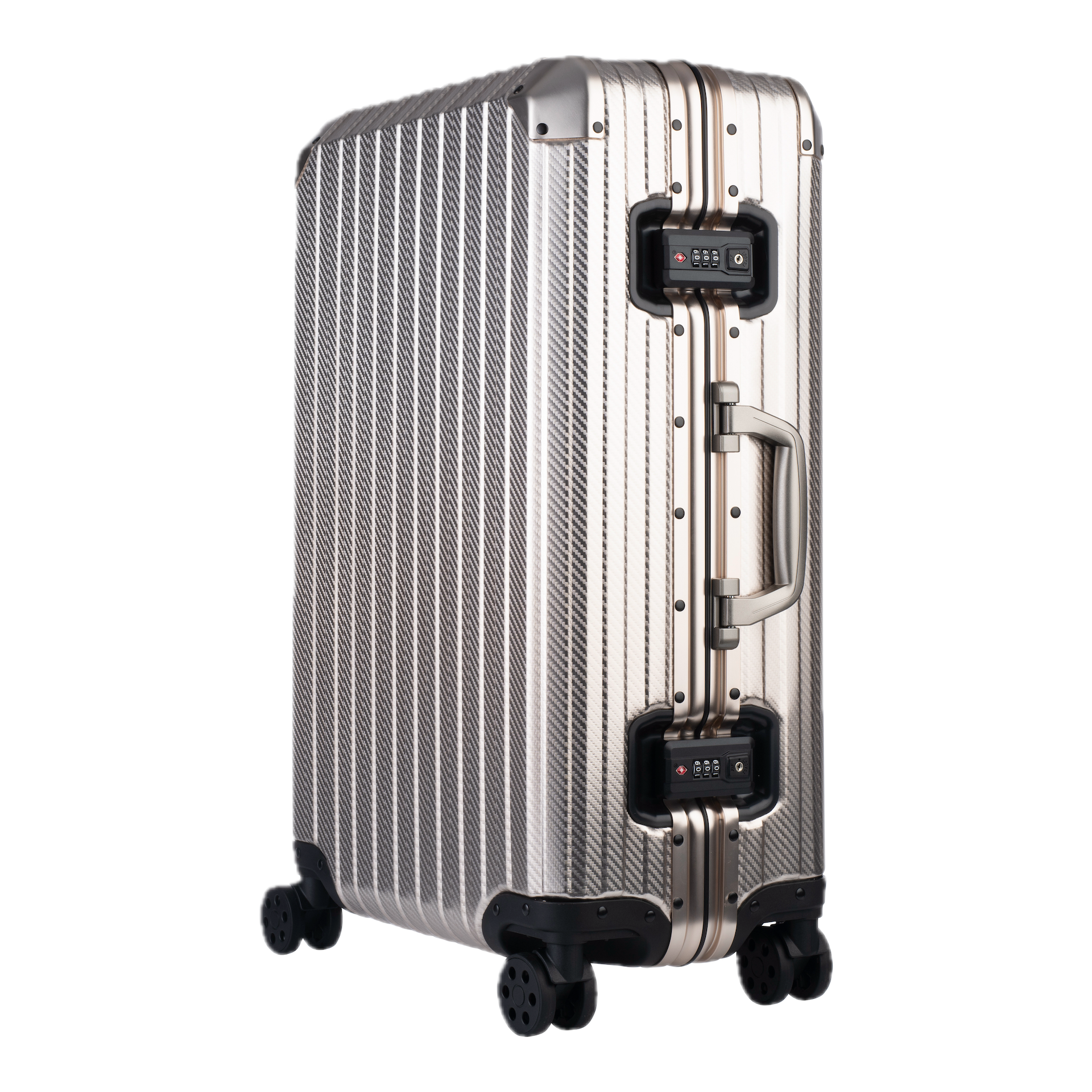 The Atlas Aluminium Luggage — Champagne